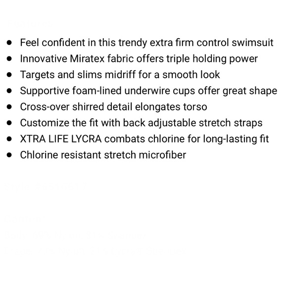 NWOT Miraclesuit Razzle Dazzle Siren One Piece - Picture 16 of 16